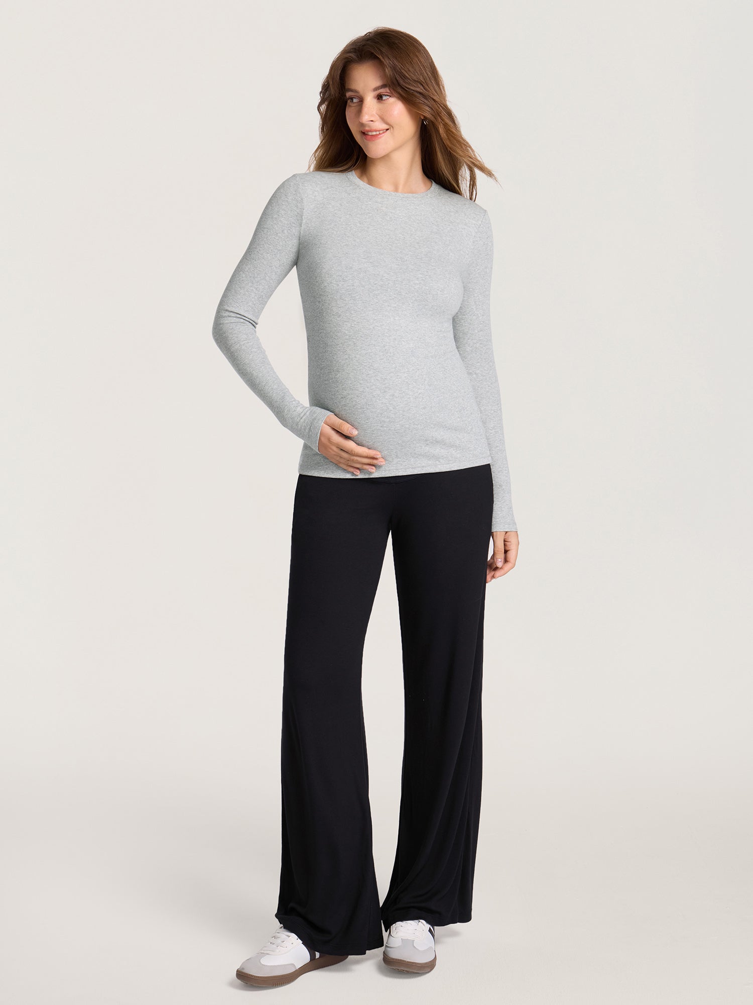 Cotton Rib Maternity Lounge Pants 30"